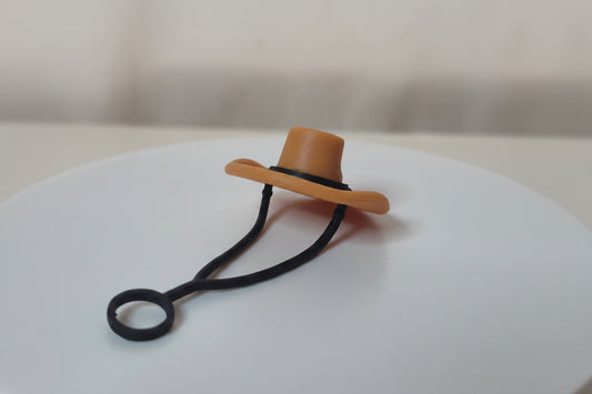 Cowboy Hat Straw Topper | Western Straw Charm | Cute Cowgirl Cup Accessory | Glass Tumbler Straw Topper | Drinkware Add-On