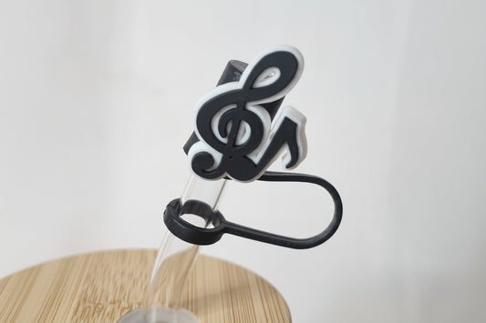 Music Note Straw Topper | Music Lover Cup Accessory | Musical Note Straw Charm | Cute Tumbler Accessory | Drinkware Gift