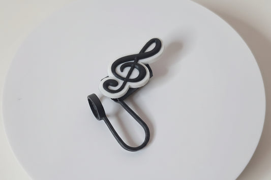 Music Note Straw Topper | Music Lover Cup Accessory | Musical Note Straw Charm | Cute Tumbler Accessory | Drinkware Gift