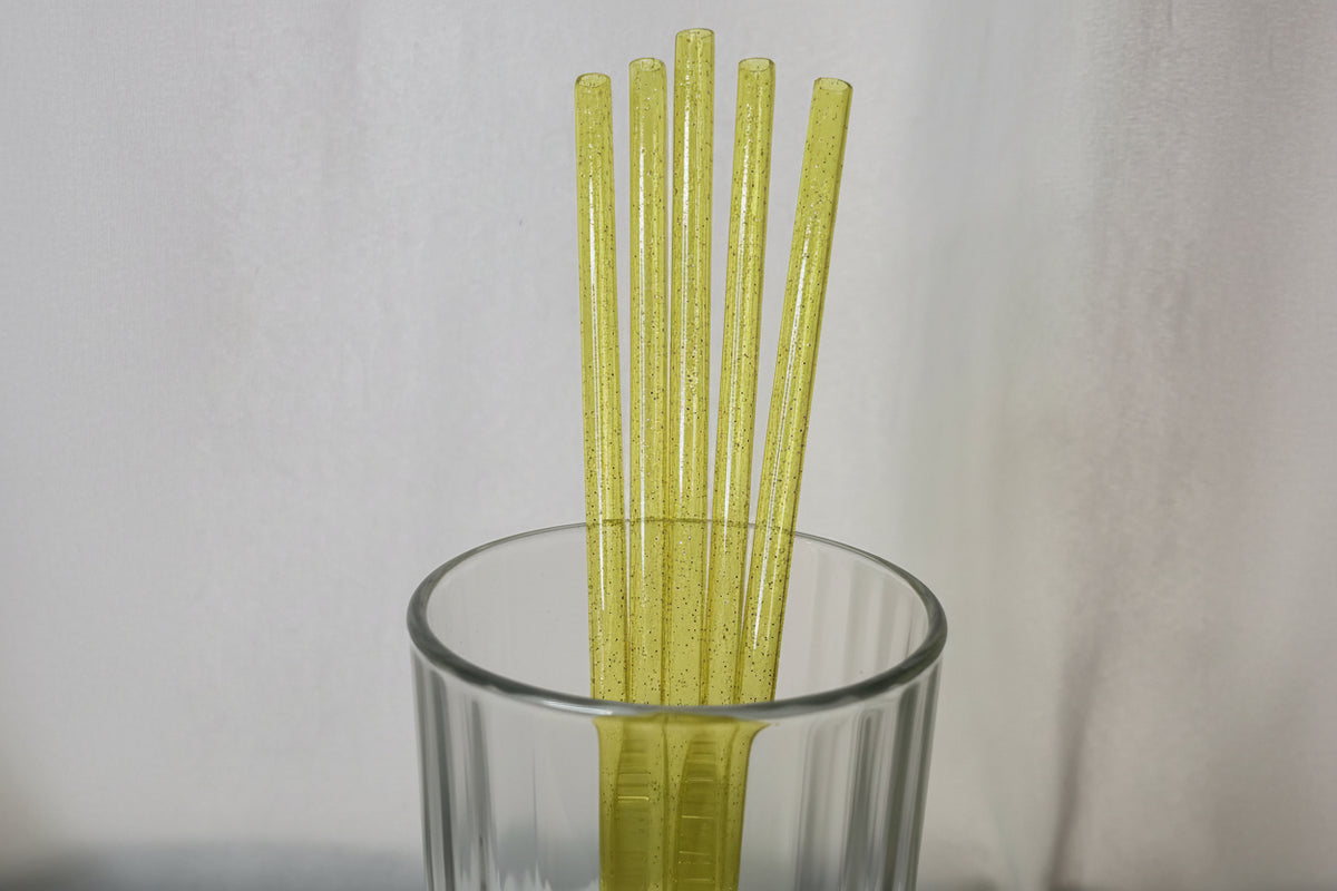 Sparkle Reusable Drinking Straw | Glitter Tumbler Straw | Reusable Iced Coffee Straw | Long Drinkware Straw | Cup Add-On