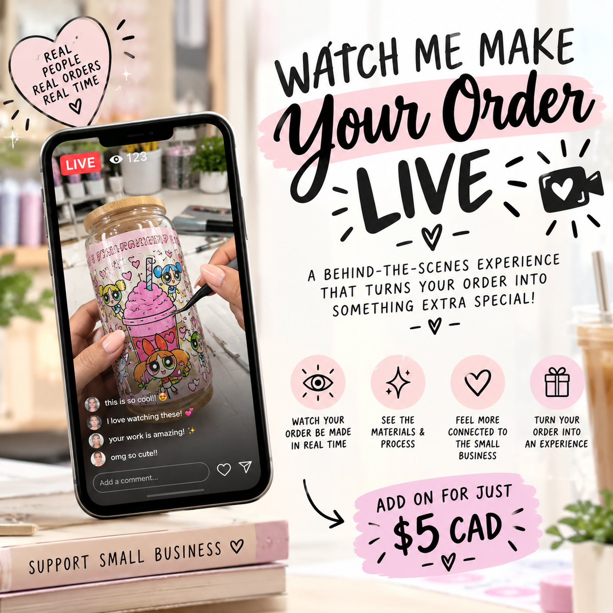 Watch Me Make Your Order LIVE | Behind-the-Scenes Order Experience | Small Business Add-On
