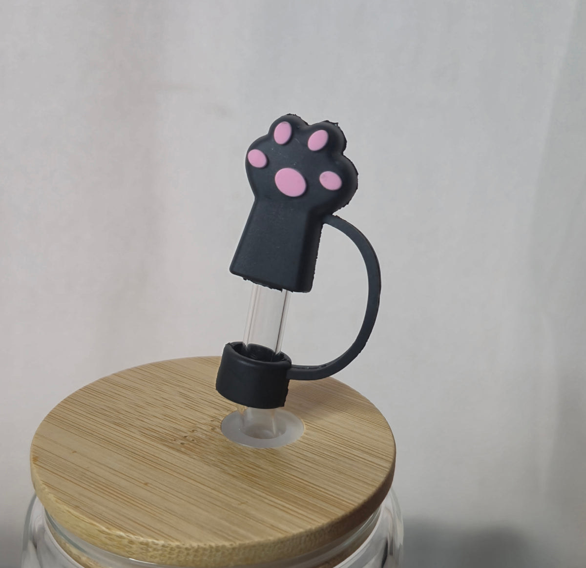 Paw Straw Topper | Cute Paw Print Tumbler Accessory | Pet Lover Straw Charm | Cat & Dog Lover Cup Accessory | Cute Drinkware Gift